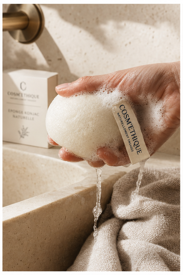 Éponge Konjac Naturelle - vue 2