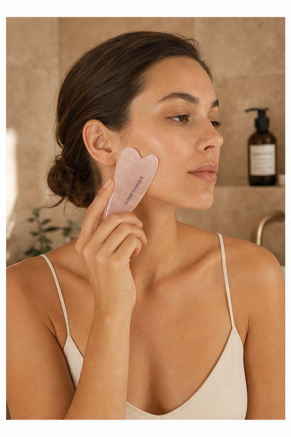 Gua Sha Quartz Rose - vue 2