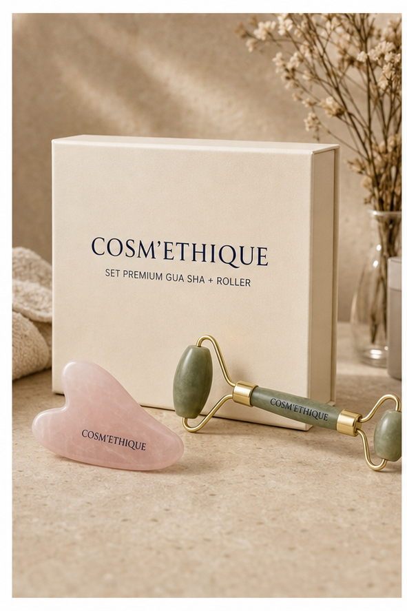 Set Premium Gua Sha + Roller